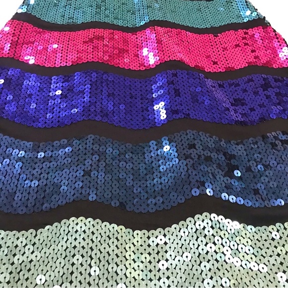 NWT Snap Vibrant Sequin Cocktail Dress - Picture 7 of 16